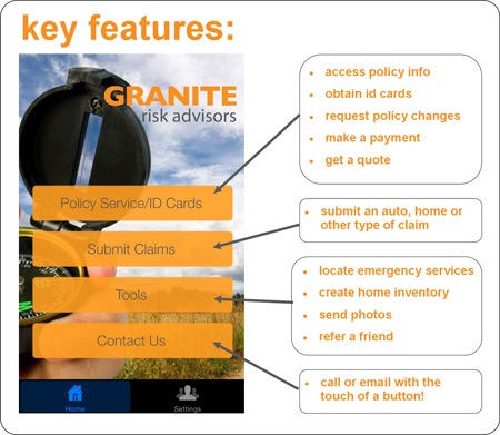 Granite Risk Advisors Mobile App, Insurance
